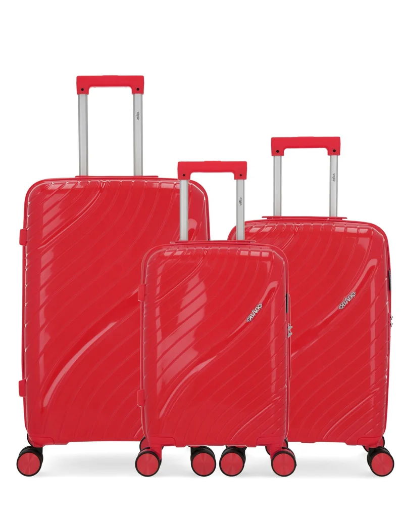 Lot de 3 Valises Rigides Taille Moyenne, Cabine et Cabine XS LYRA