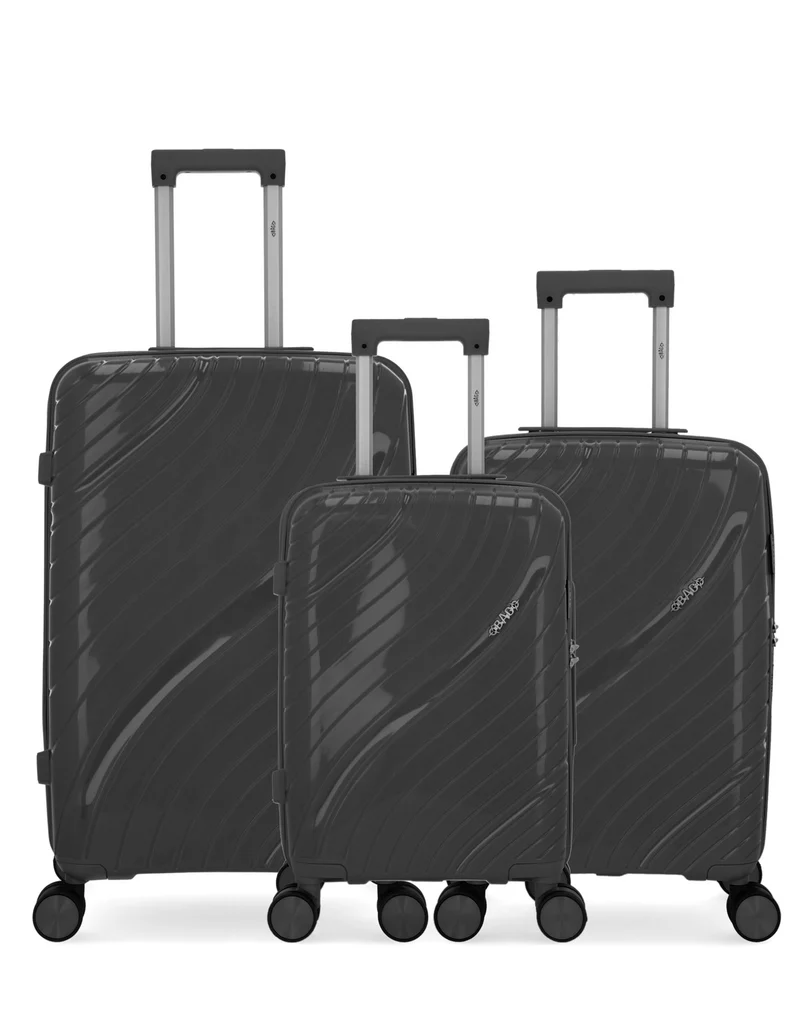 Lot de 3 Valises Rigides Taille Moyenne, Cabine et Cabine XS LYRA