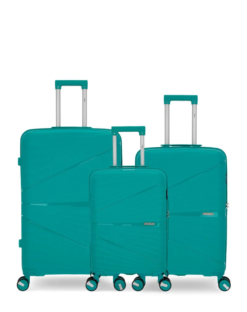 Lot de 3 Valises Rigides Grand Format, Taille Moyenne et Cabine VELA