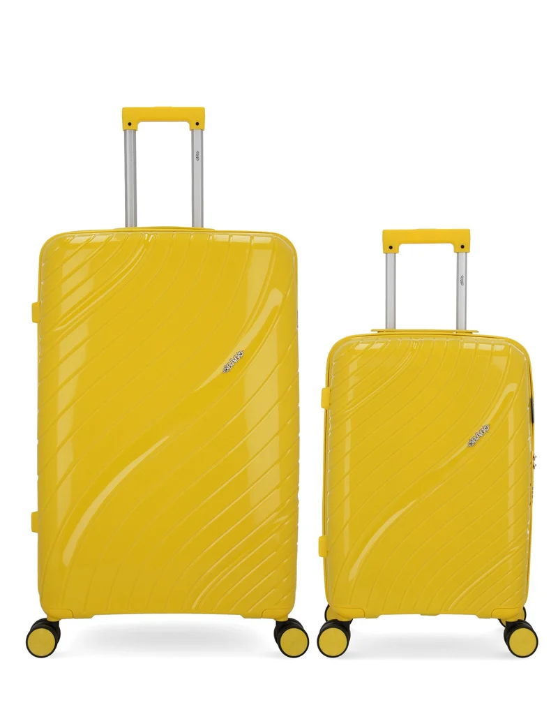 Lot de 2 Valises Rigides Grand Format et Cabine LYRA
