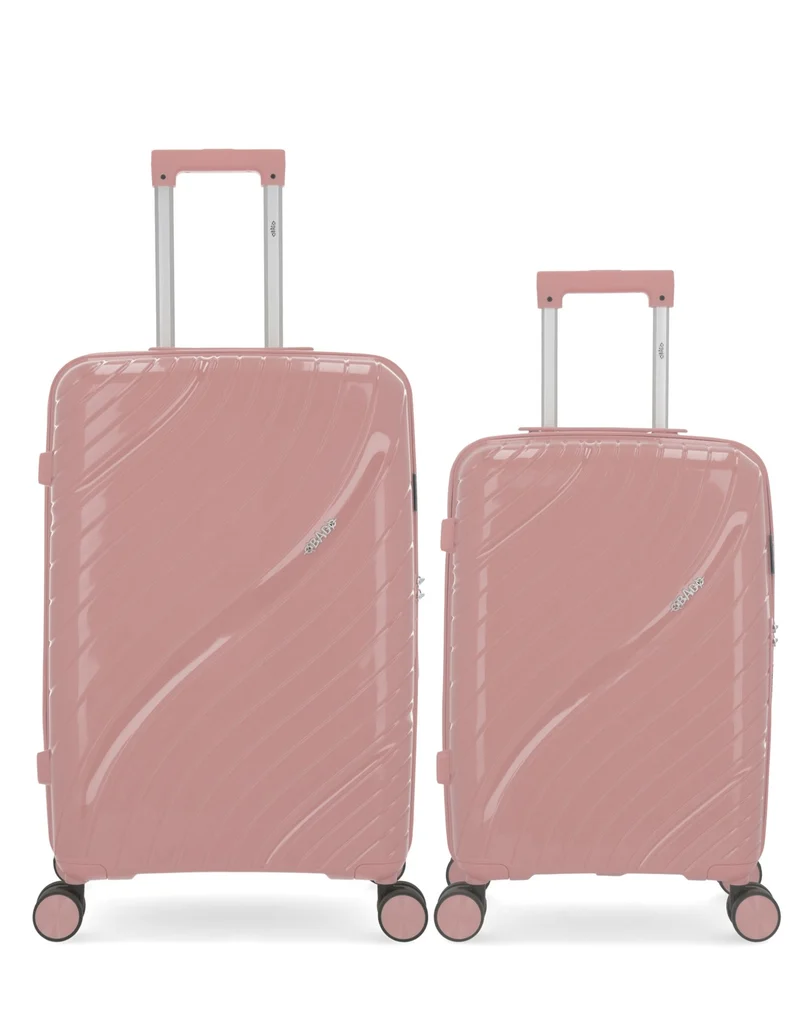 Lot de 2 Valises Rigides Taille Moyenne et Cabine LYRA