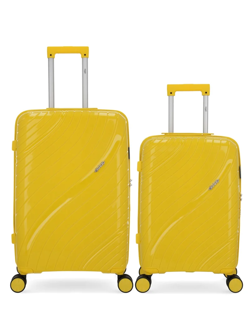 Lot de 2 Valises Rigides Taille Moyenne et Cabine LYRA