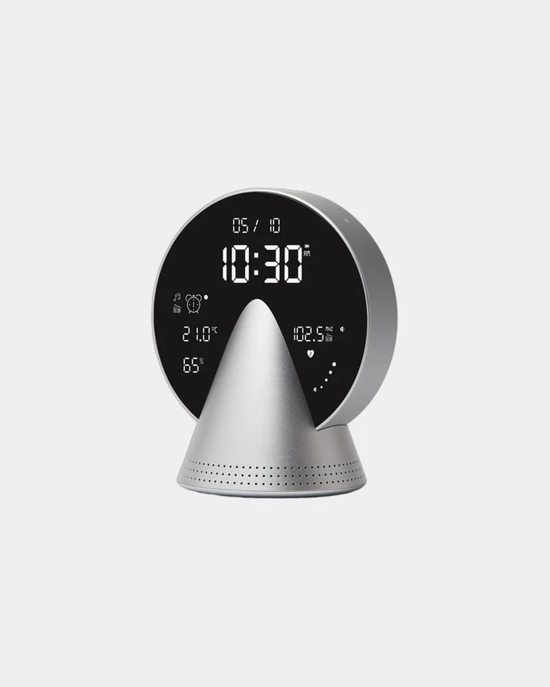 Radio-réveil Bluetooth aluminium Lexon Conic à personnaliser