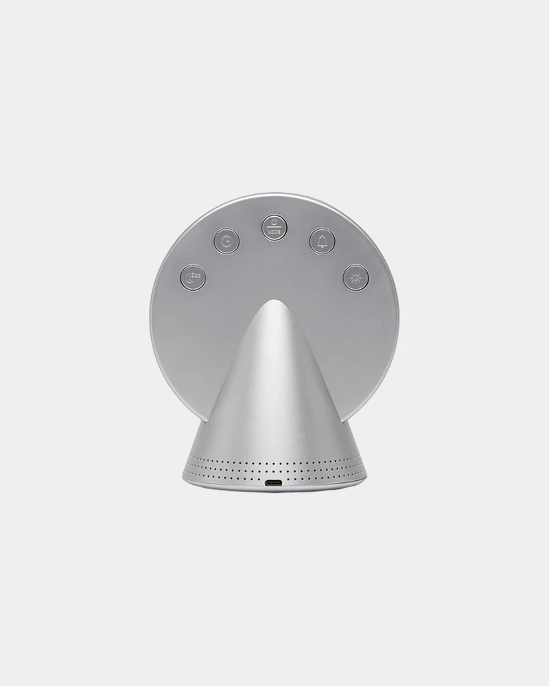 Radio-réveil Bluetooth aluminium Lexon Conic à personnaliser