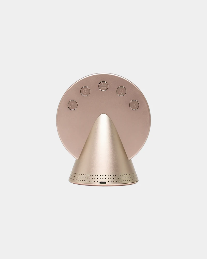 Radio-réveil Bluetooth aluminium Lexon Conic à personnaliser