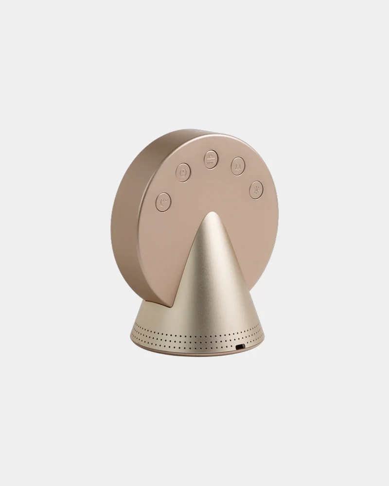 Radio-réveil Bluetooth aluminium Lexon Conic à personnaliser