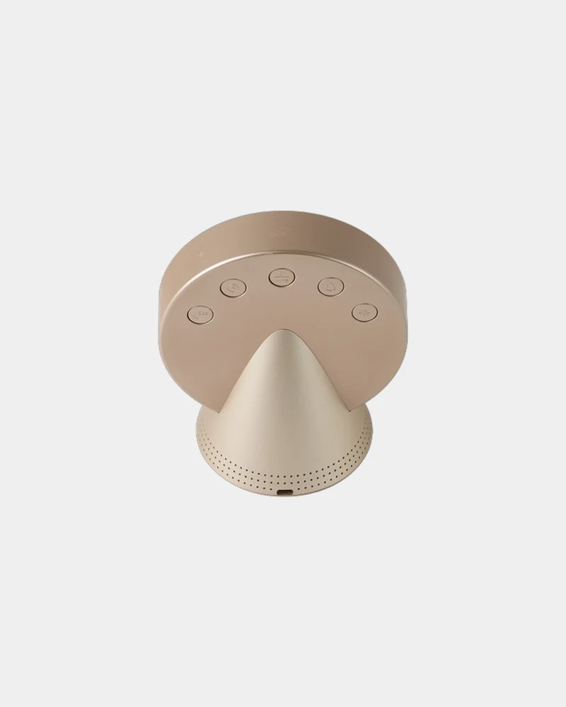 Radio-réveil Bluetooth aluminium Lexon Conic à personnaliser