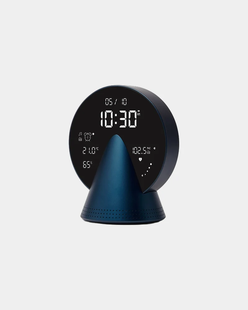 Radio-réveil Bluetooth aluminium Lexon Conic à personnaliser