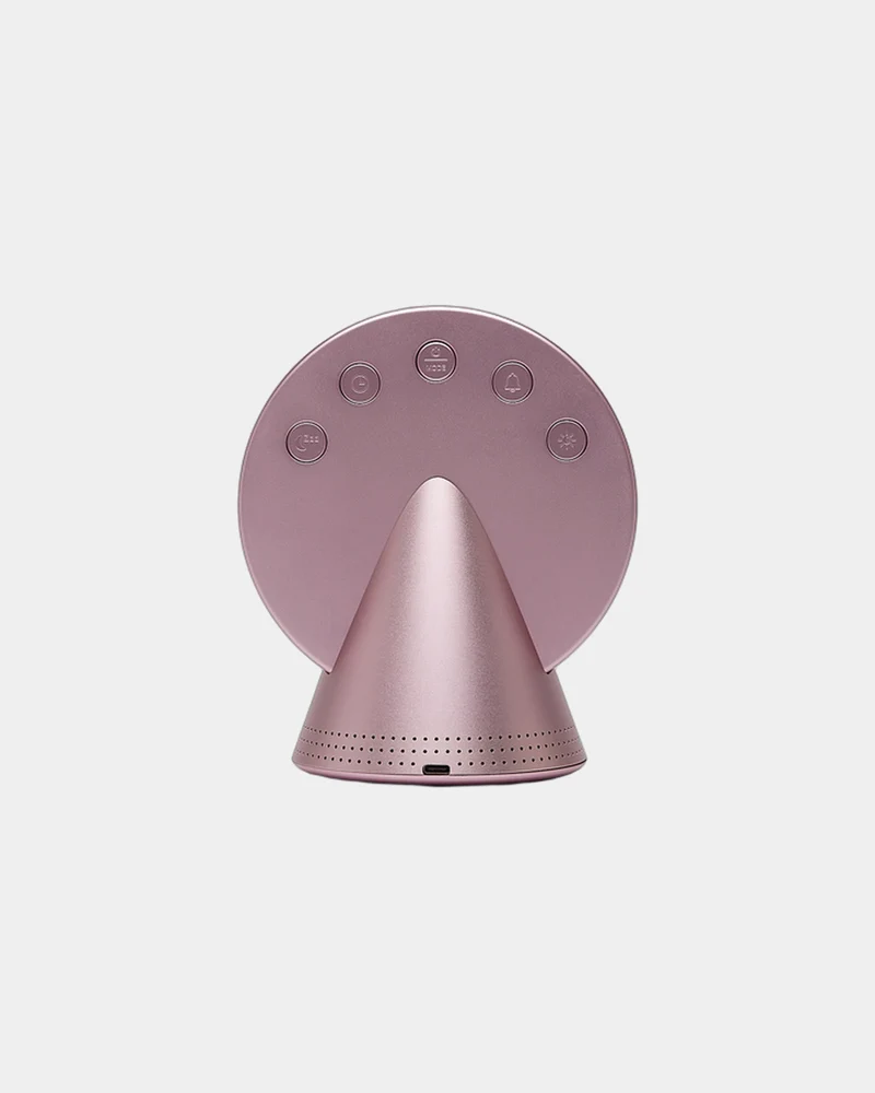 Radio-réveil Bluetooth aluminium Lexon Conic à personnaliser