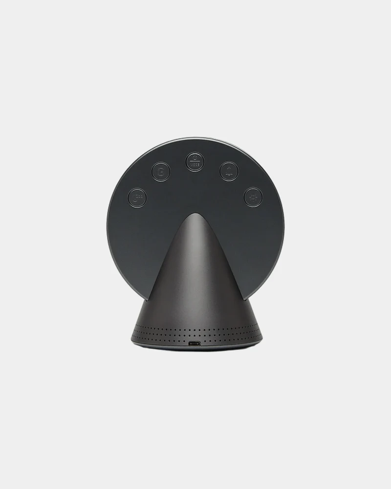 Radio-réveil Bluetooth aluminium Lexon Conic à personnaliser