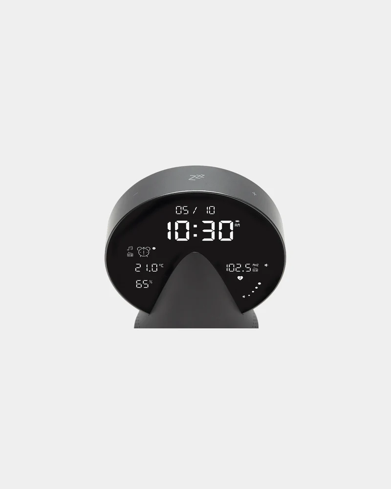 Radio-réveil Bluetooth aluminium Lexon Conic à personnaliser