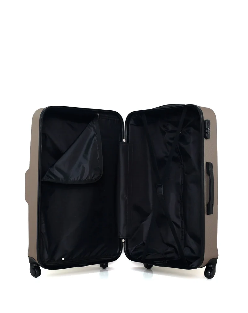 Lot de 2 Valises Rigides Grand Format et Vanity VESUVIO
