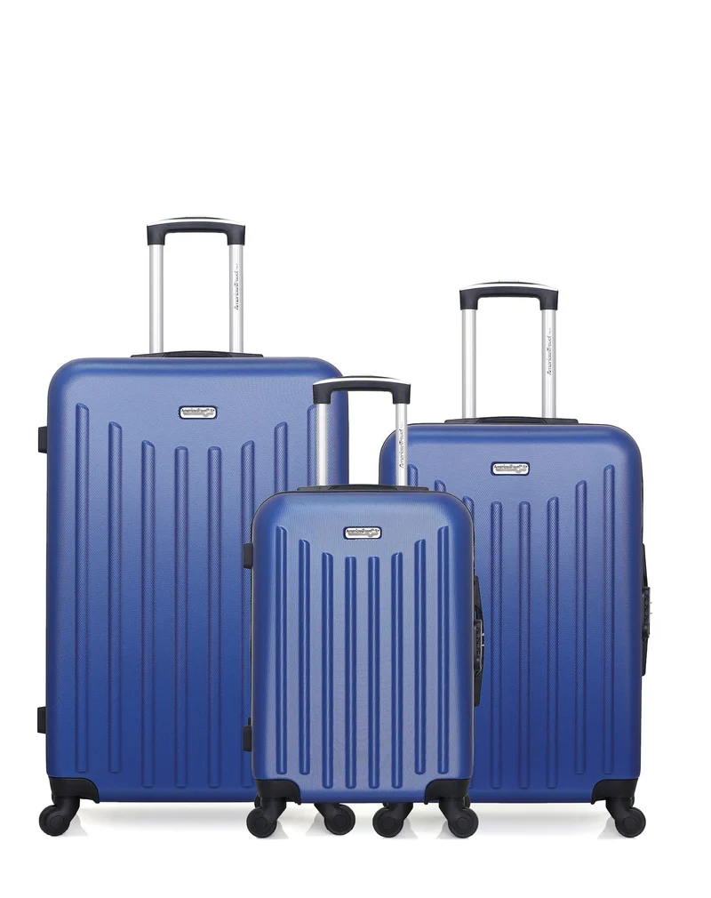 Lot de 3 Valises Rigides Grand Format, Taille Moyenne et Cabine BROOKLYN