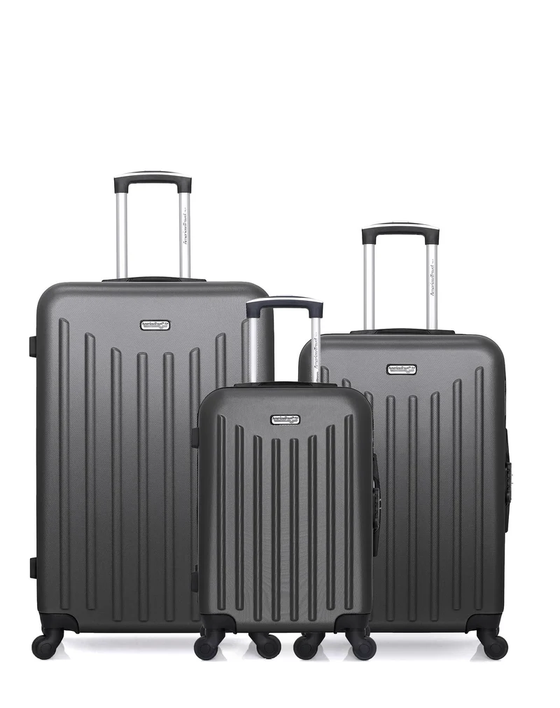 Lot de 3 Valises Rigides Grand Format, Taille Moyenne et Cabine BROOKLYN