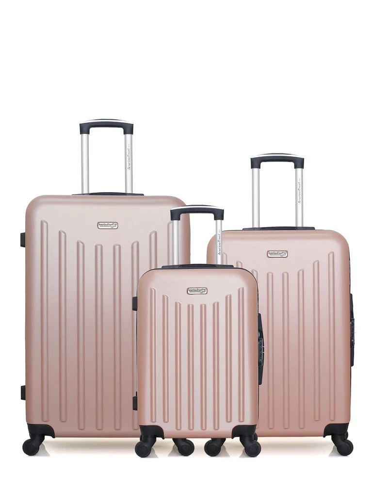 Lot de 3 Valises Rigides Grand Format, Taille Moyenne et Cabine BROOKLYN