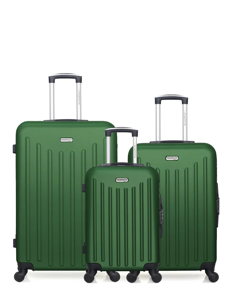 Lot de 3 Valises Rigides Grand Format, Taille Moyenne et Cabine BROOKLYN