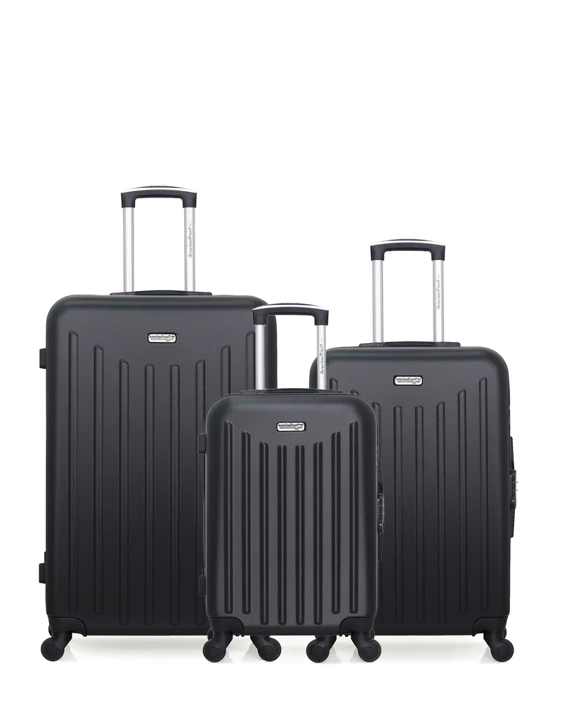 Lot de 3 Valises Rigides Grand Format, Taille Moyenne et Cabine BROOKLYN