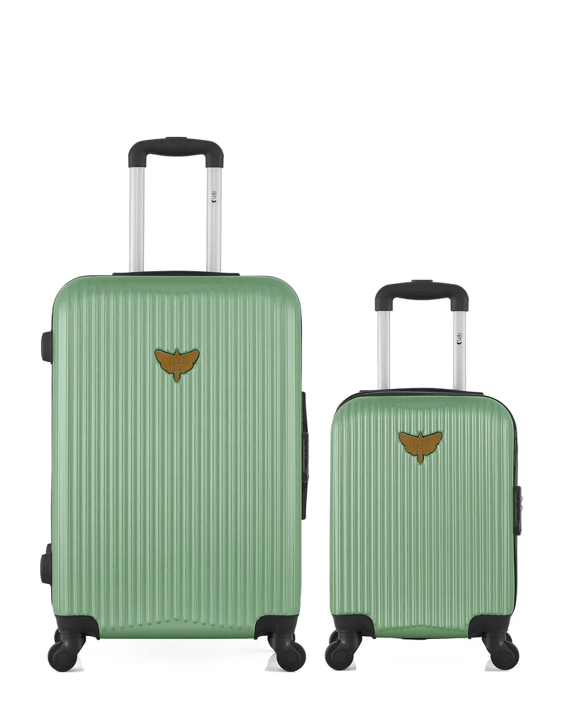 Lot de 2 Valises Rigides Taille Moyenne et Cabine XXS AGATA