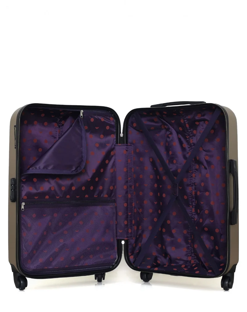 Lot de 2 Valises Rigides Taille Moyenne et Cabine XXS AGATA