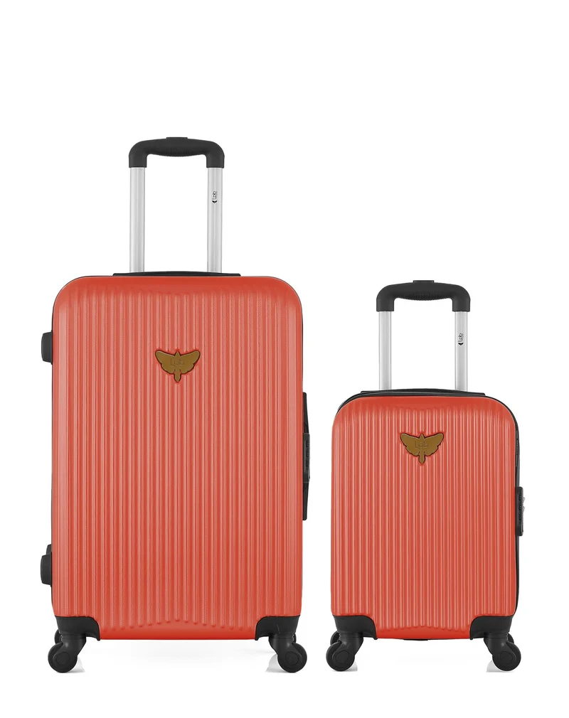 Lot de 2 Valises Rigides Taille Moyenne et Cabine XXS AGATA