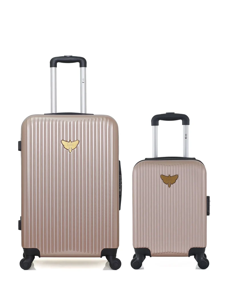 Lot de 2 Valises Rigides Taille Moyenne et Cabine XXS AGATA