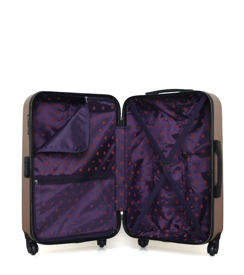 Lot de 2 Valises Rigides Taille Moyenne et Cabine XXS AGATA