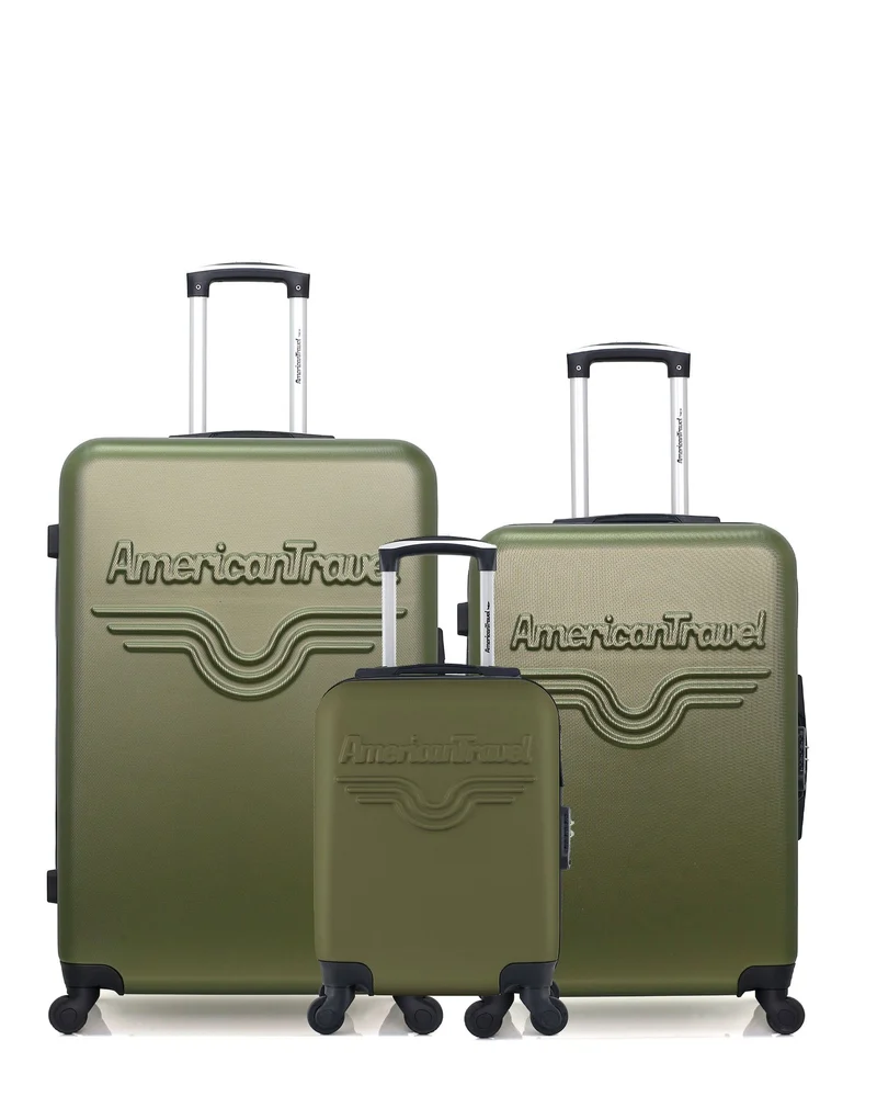 Lot de 3 Valises Rigides Grand Format, Moyenne et Cabine XXS CHELSEA