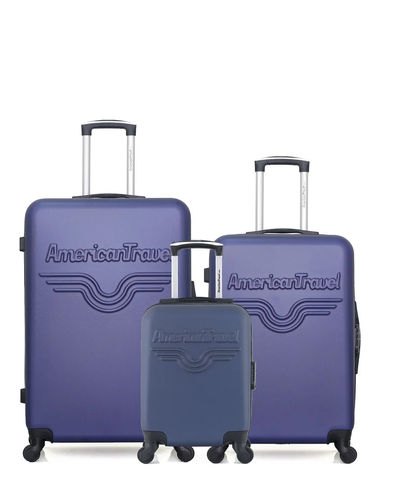 Lot de 3 Valises Rigides Grand Format, Moyenne et Cabine XXS CHELSEA