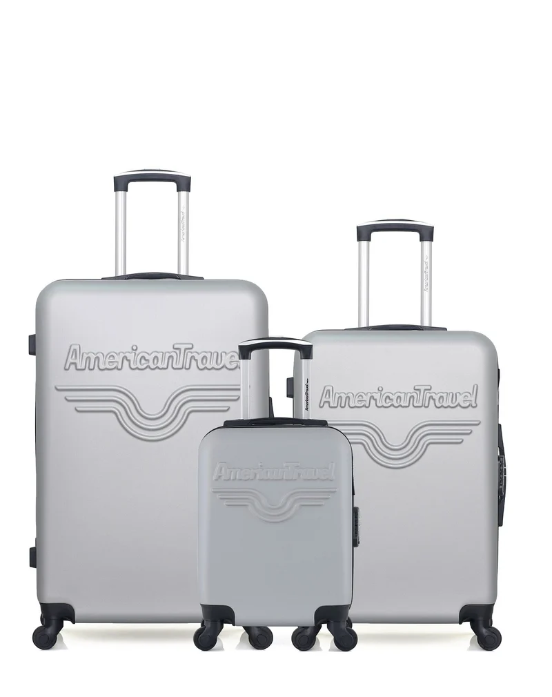 Lot de 3 Valises Rigides Grand Format, Moyenne et Cabine XXS CHELSEA