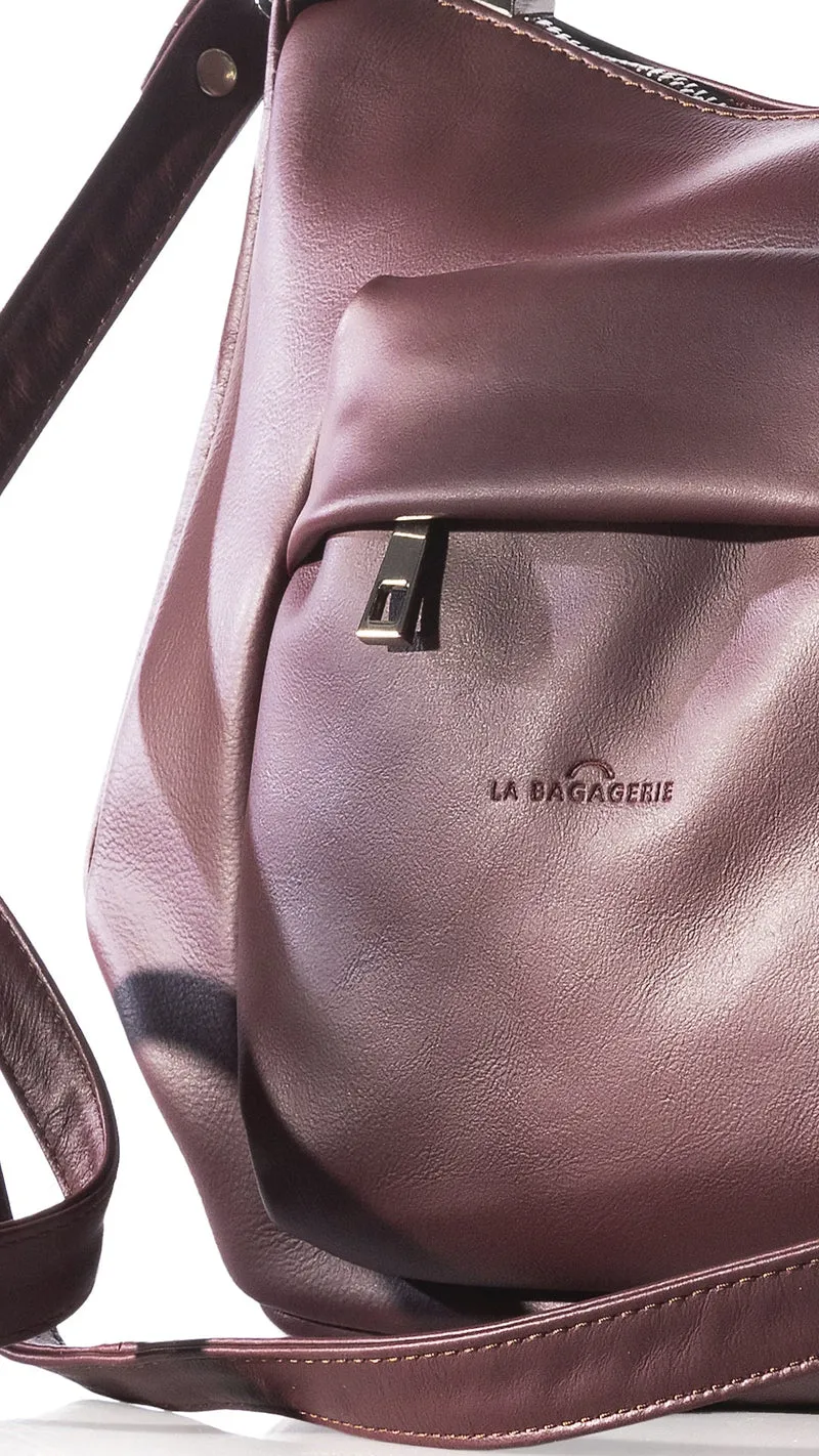 Sac Double Porté Emmanuelle - Bordeaux