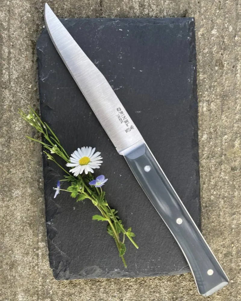 Coffret de 4 couteaux de table Facette Frêne Opinel à personnaliser