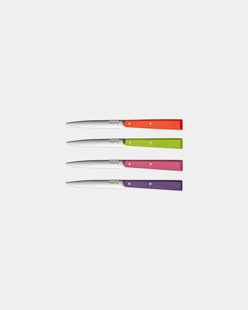 Coffret de 4 couteaux de table acier inox Opinel N°125 à personnaliser