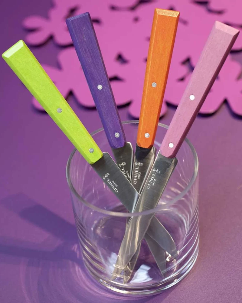 Coffret de 4 couteaux de table acier inox Opinel N°125 à personnaliser