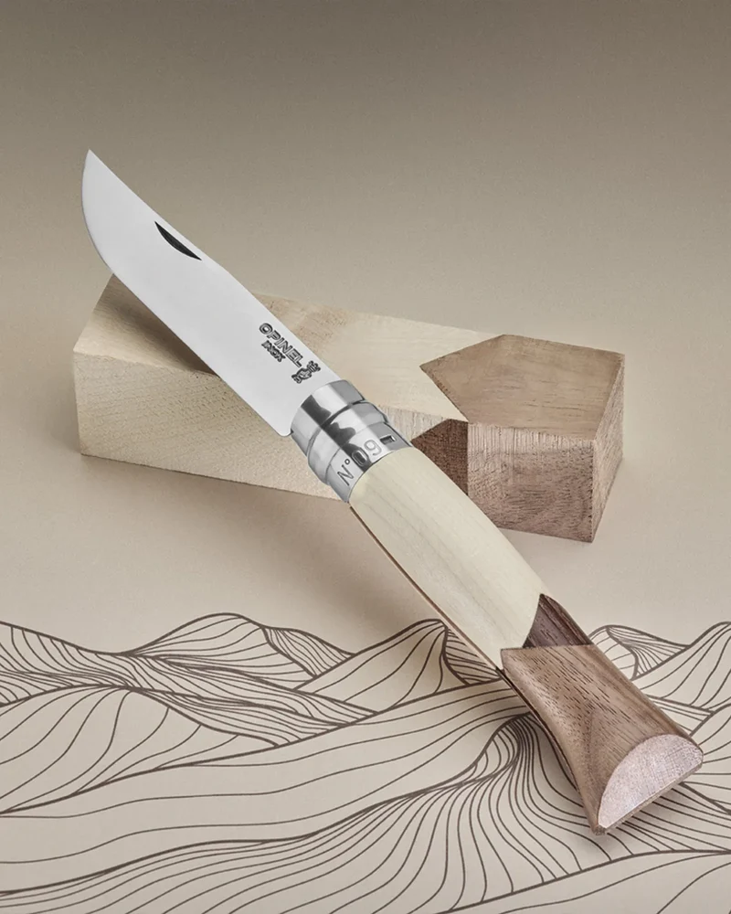 Couteau acier inoxydable Opinel N°09 Cime à personnaliser