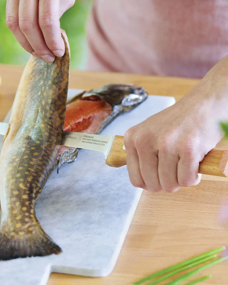 Couteau de cuisine acier inoxydable Opinel N°121 à personnaliser