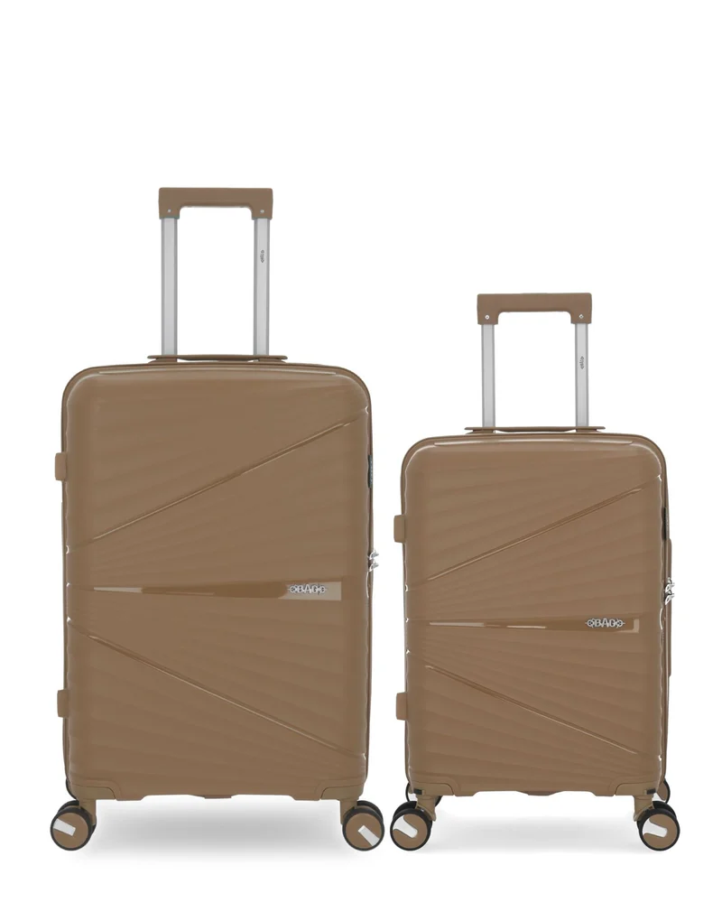 Lot de 2 Valises Rigides Taille Moyenne et Cabine VELA