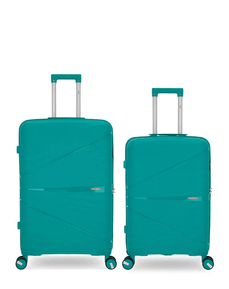 Lot de 2 Valises Rigides Grand Format et Taille Moyenne VELA