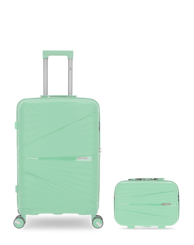 Lot de 2 Valises Rigides Taille Moyenne et Grand Vanity VELA
