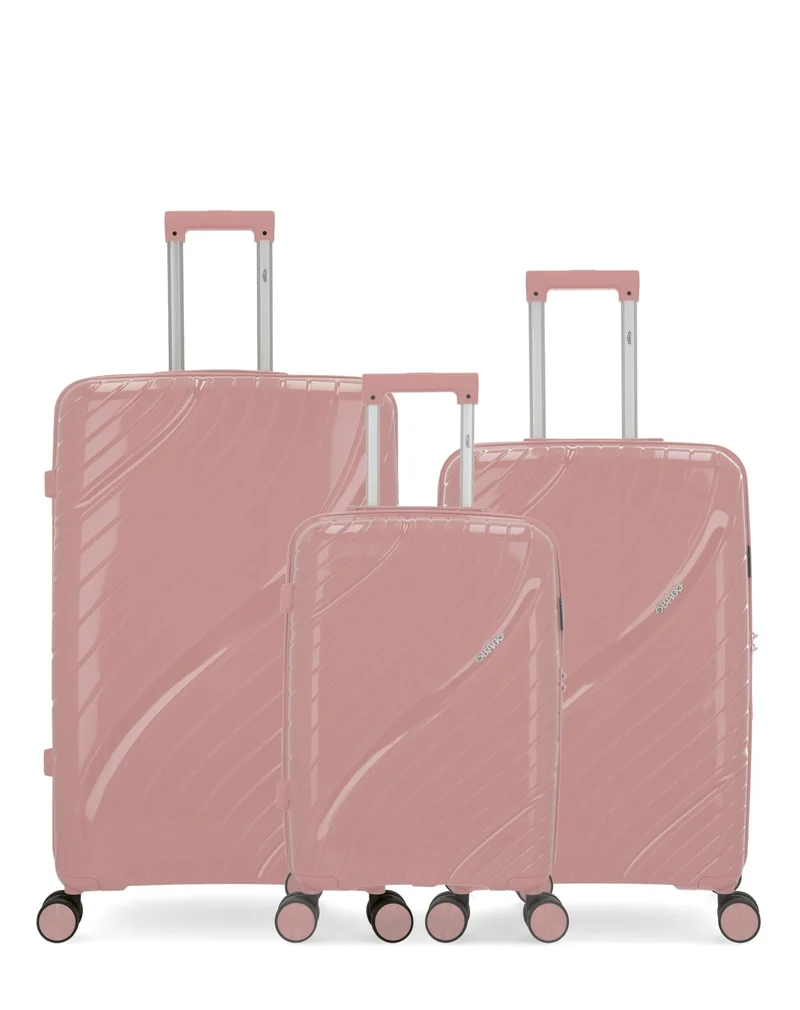Lot de 3 Valises Rigides Grand Format, Taille Moyenne et Cabine LYRA