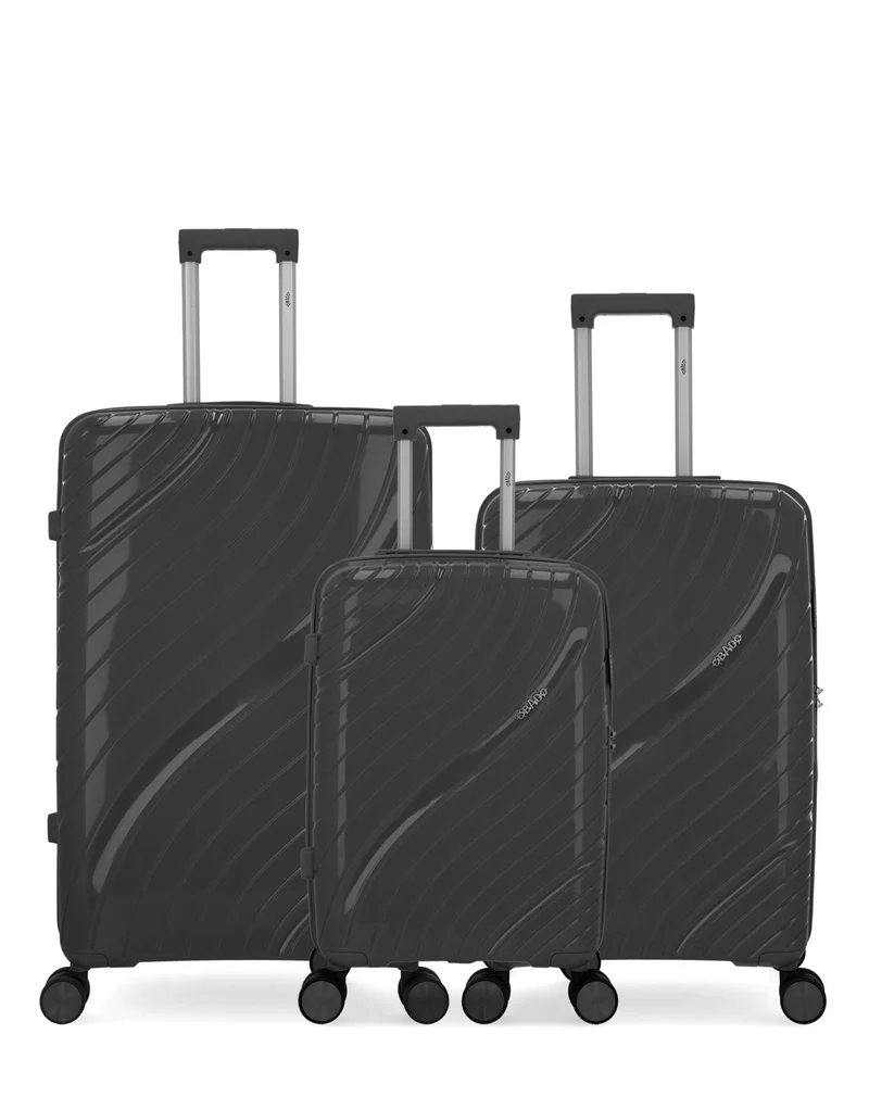Lot de 3 Valises Rigides Grand Format, Taille Moyenne et Cabine LYRA