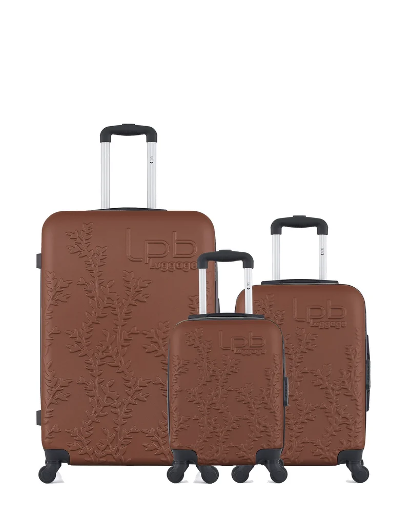 Lot de 3 Valises Rigides Grand Format, Cabine et Cabine XXS NAIS