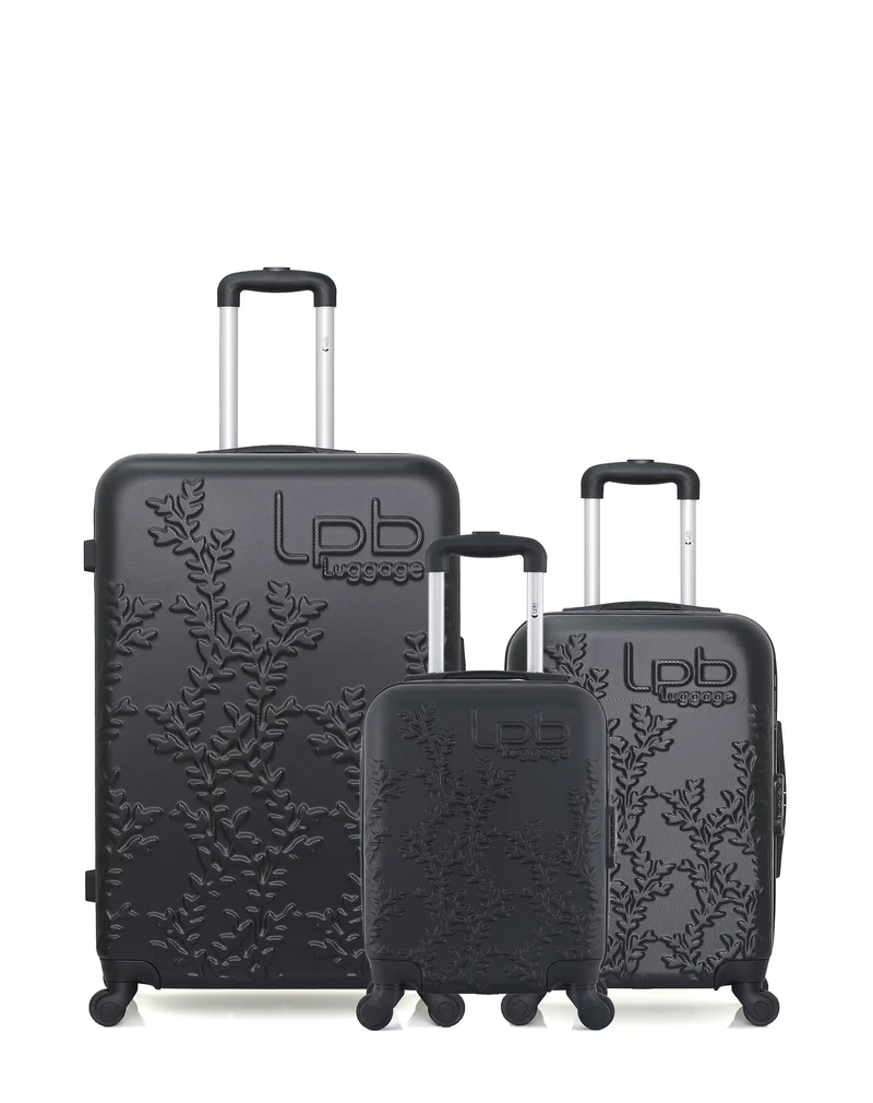 Lot de 3 Valises Rigides Grand Format, Cabine et Cabine XXS NAIS