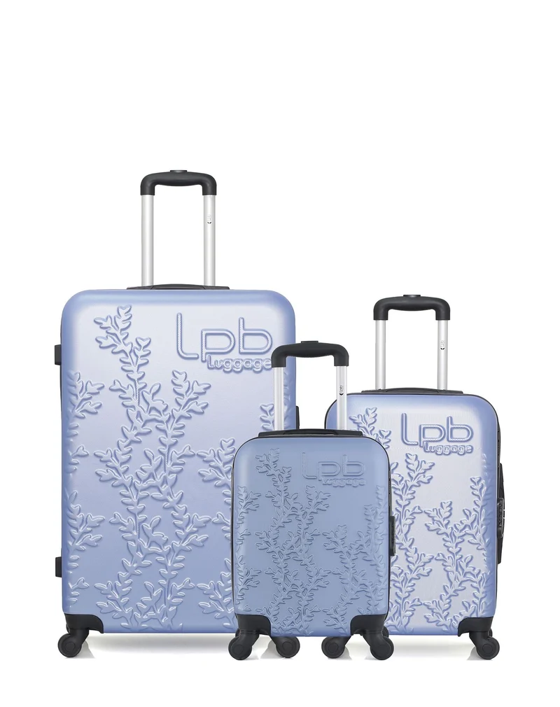 Lot de 3 Valises Rigides Grand Format, Cabine et Cabine XXS NAIS