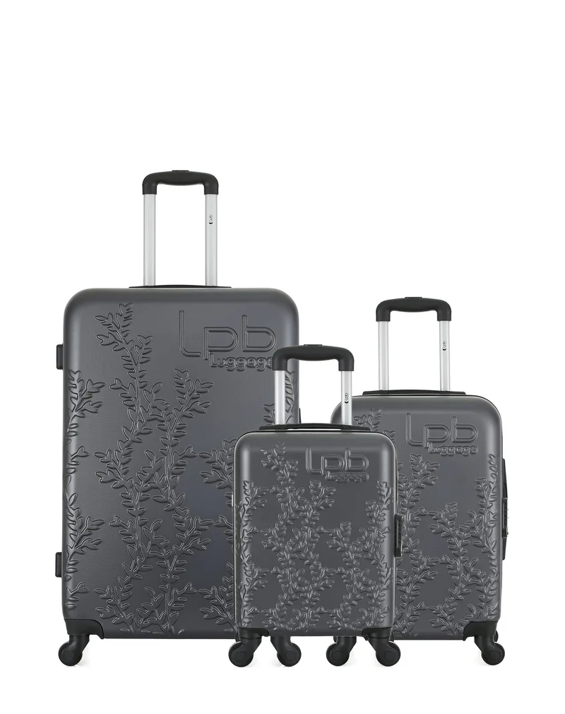 Lot de 3 Valises Rigides Grand Format, Cabine et Cabine XXS NAIS