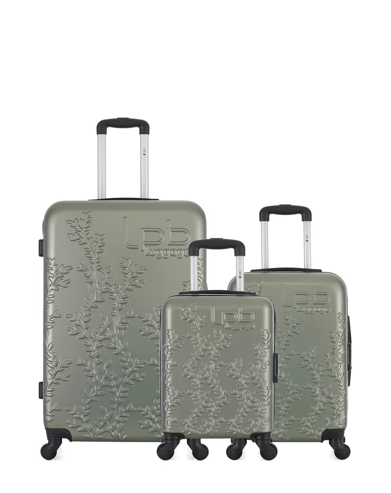 Lot de 3 Valises Rigides Grand Format, Cabine et Cabine XXS NAIS