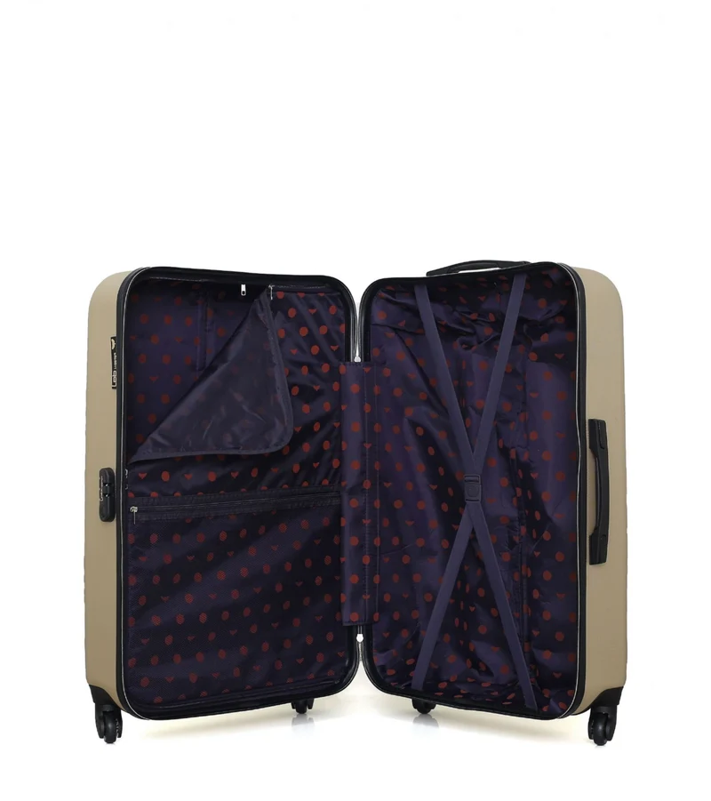 Lot de 3 Valises Rigides Grand Format, Cabine et Cabine XXS NAIS