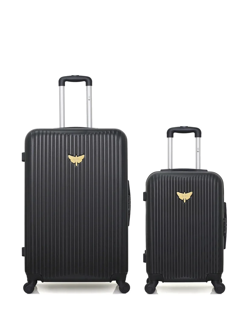 Lot de 2 Valises Rigides Grand Format et Cabine AGATA
