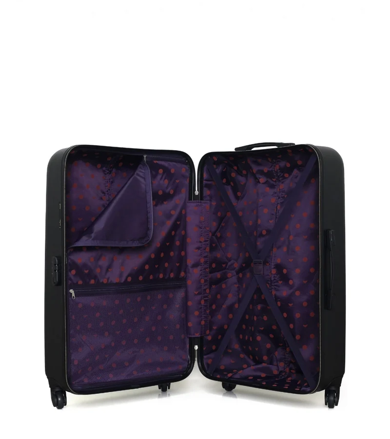 Lot de 2 Valises Rigides Grand Format et Cabine AGATA