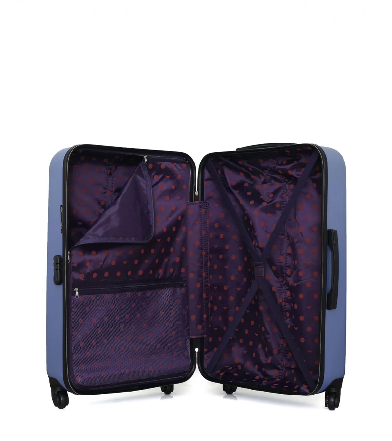 Lot de 2 Valises Rigides Grand Format et Cabine AGATA