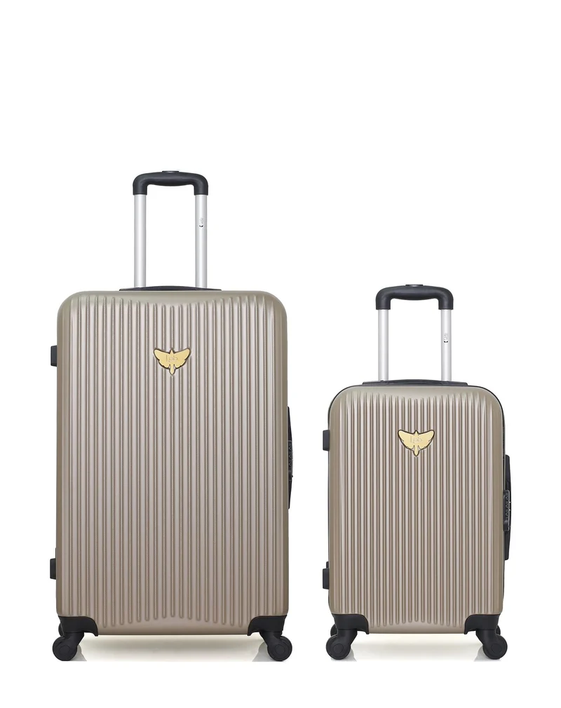 Lot de 2 Valises Rigides Grand Format et Cabine AGATA